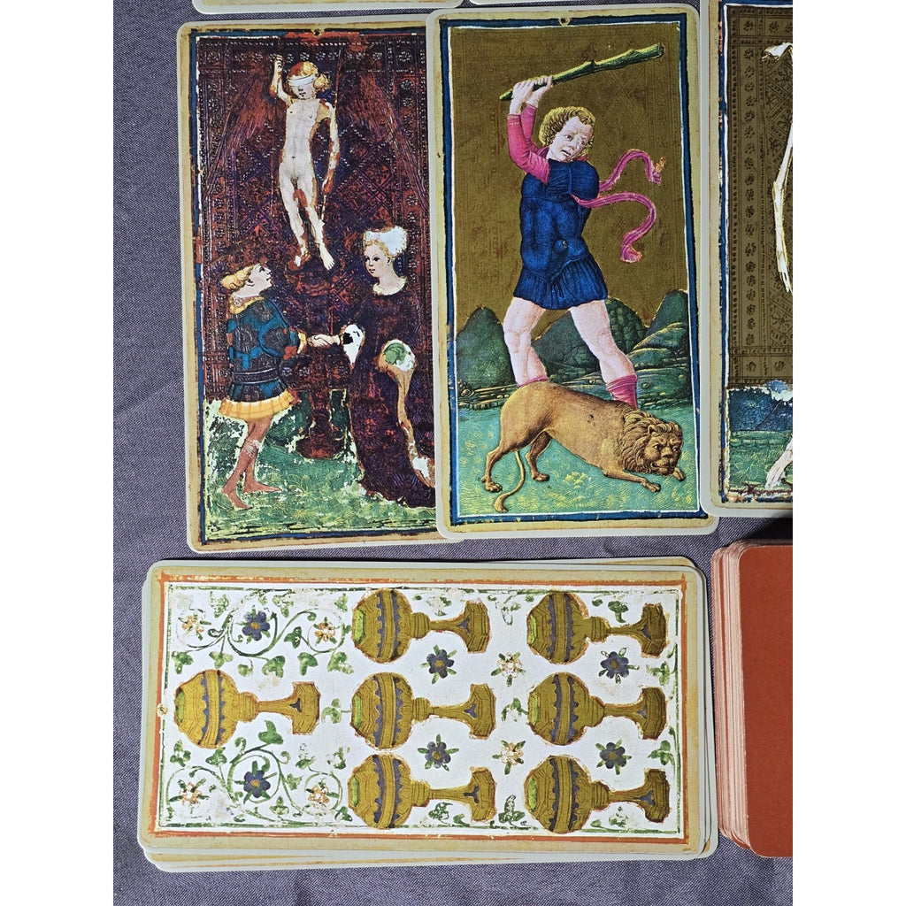 Visconti Sforza Tarocchi Tarot Cards Deck 1975 U.S Games Systems Stuart R. Kaplan Complete