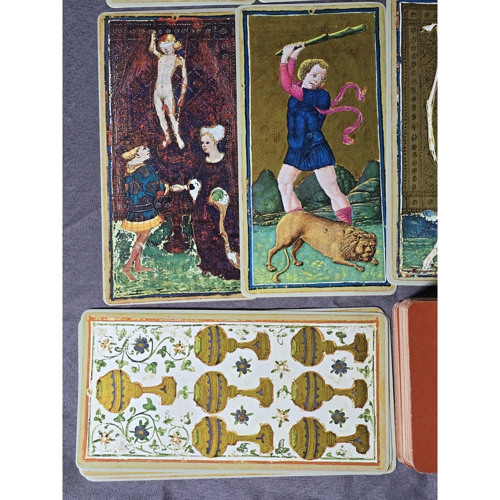 Visconti Sforza Tarocchi Tarot Cards Deck 1975 U.S Games Systems Stuart R. Kaplan Complete