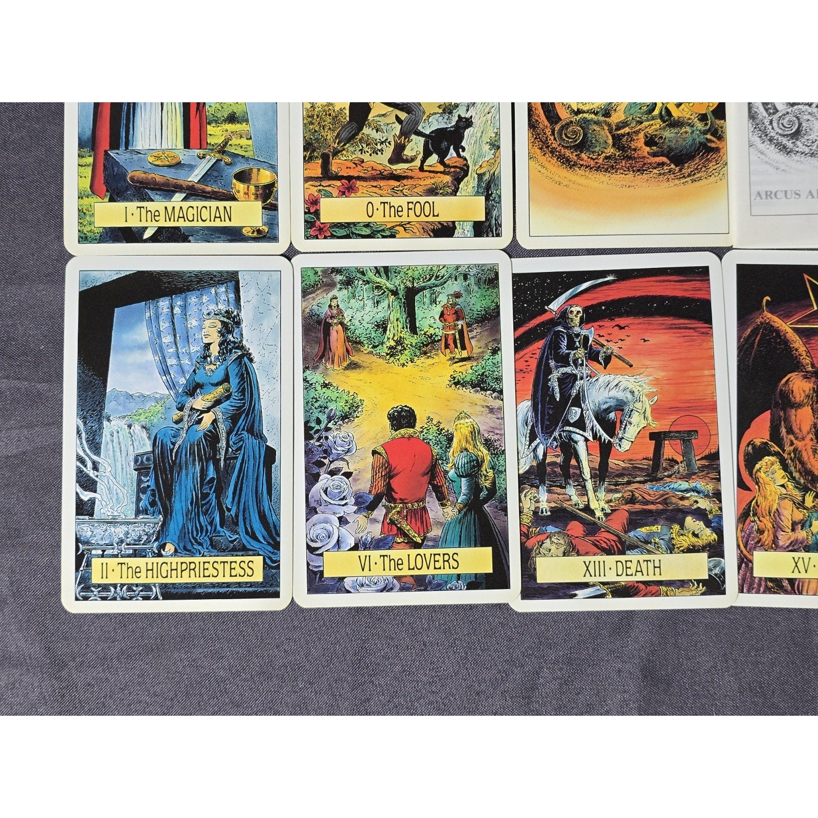 Lot x2 Arcus Arcanum Tarot Card Deck & 22 Major Arcana 1st Edition AGMuller 1986