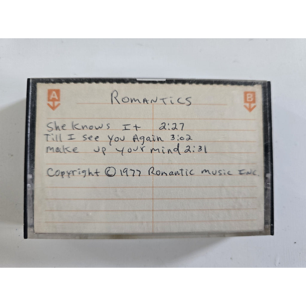 Original The Romantics Demo Cassette Tape from 1977. From the Jim Sotet Collection