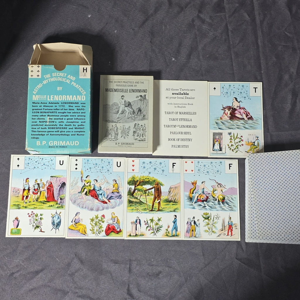 Original Astro Mythological Tarot Card Deck Mlle Lenormand Big Size 1st Edition