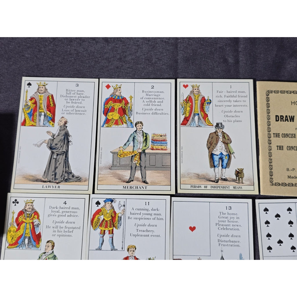 The Concise Fortune Teller Tarot Cards Deck 36 Cards English 1963 Complete