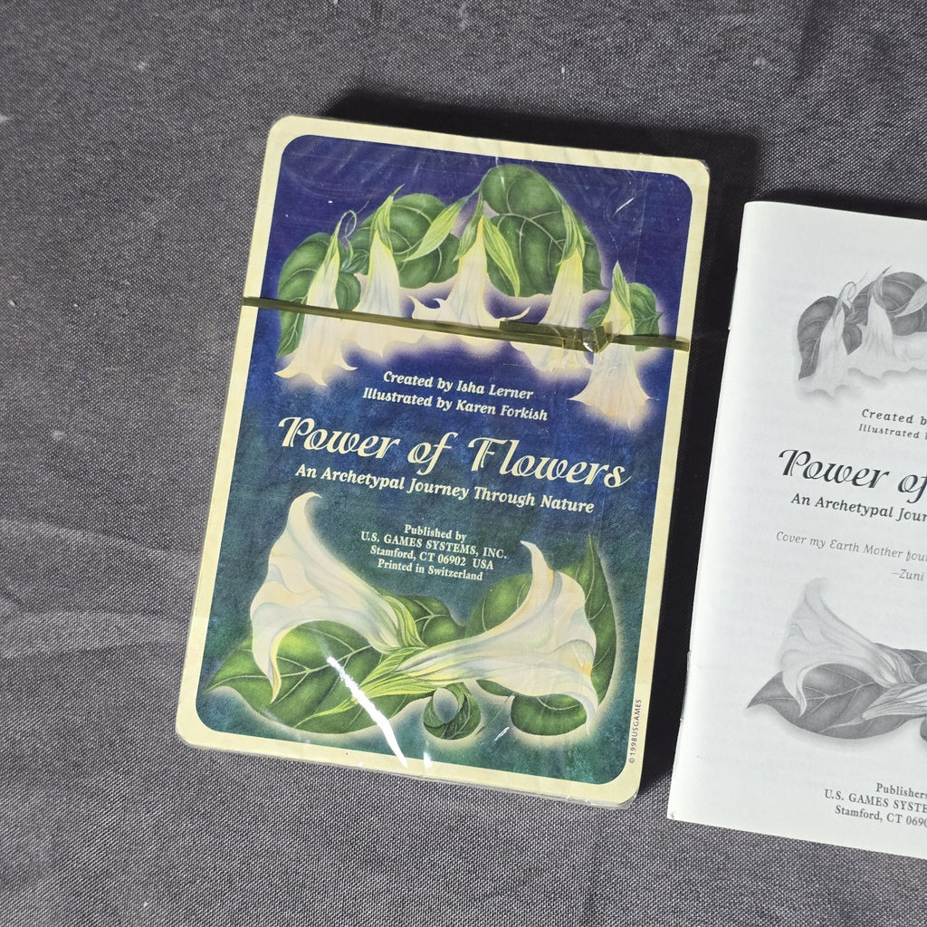 Original Power Of Flowers Tarot Card Set SEALED 1998 Isha Lerner U.S. Games