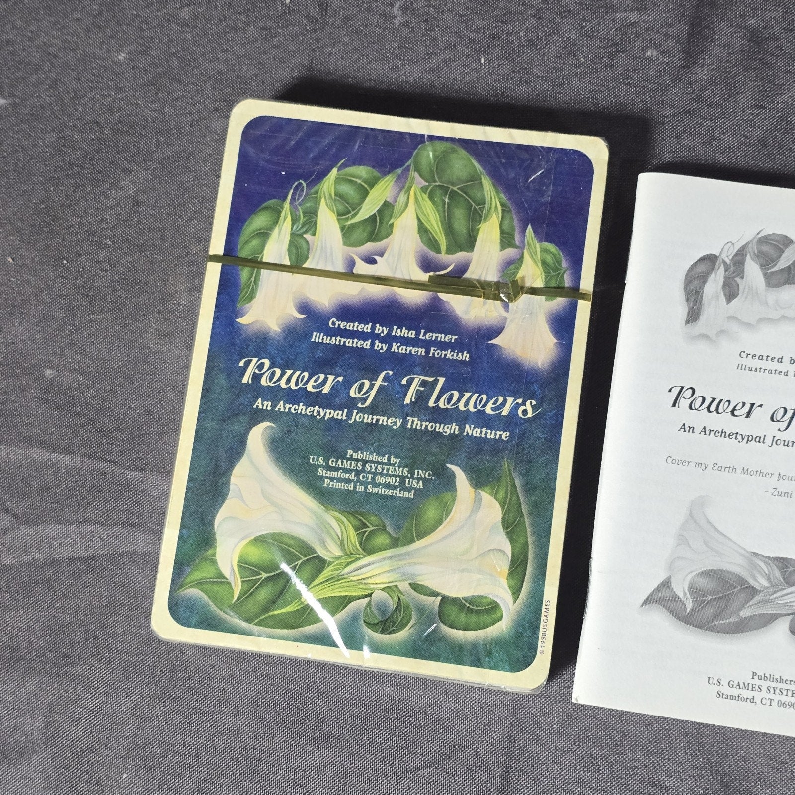 Original Power Of Flowers Tarot Card Set SEALED 1998 Isha Lerner U.S. Games
