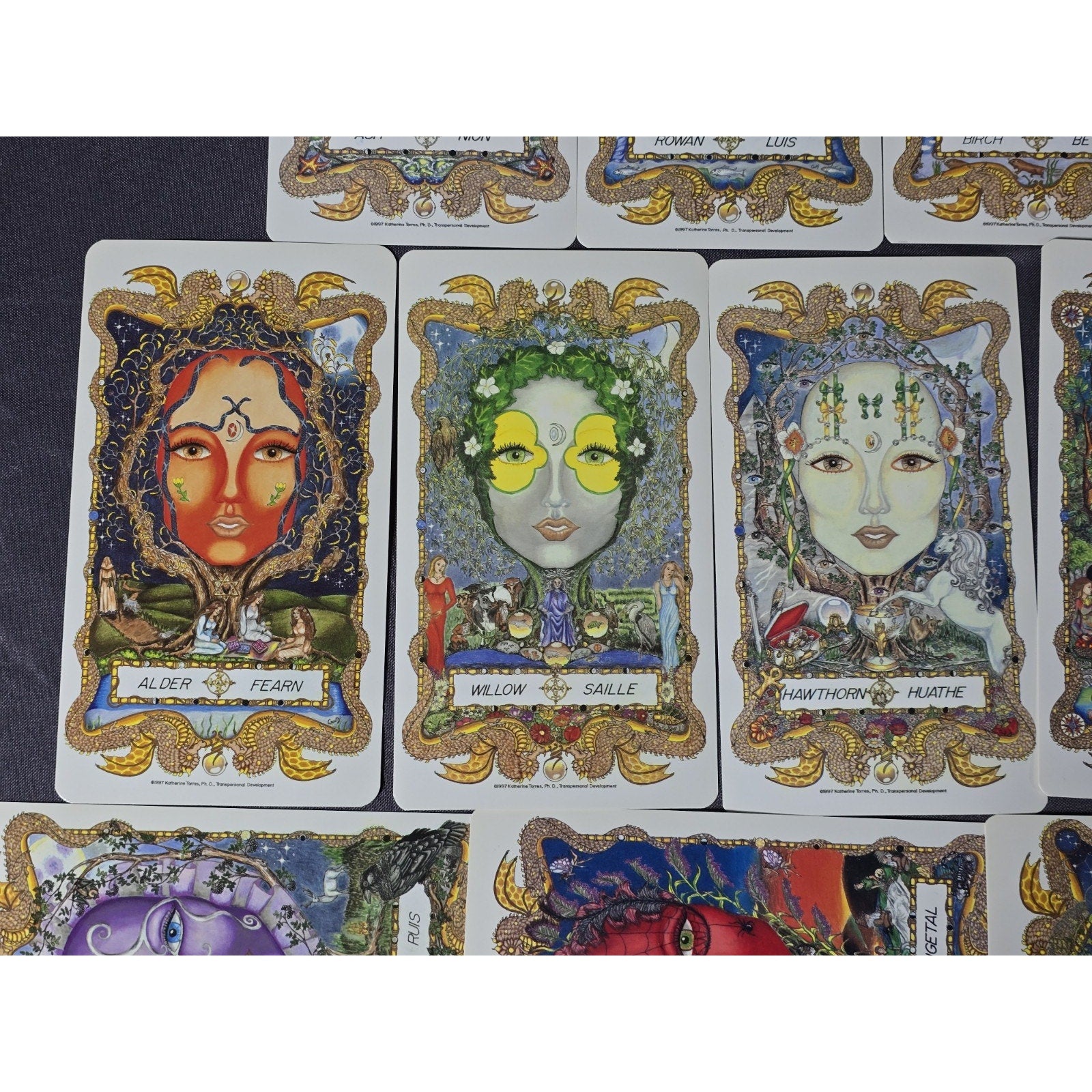 The Faces Of Womanspirit Celtic Moon Journey Tarot Card Deck by Katherine Torres