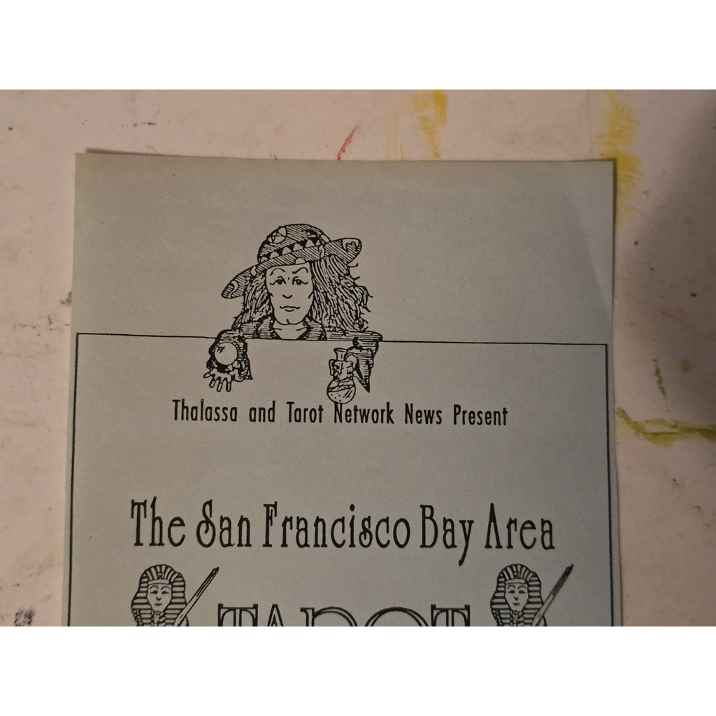 Original Tarot Symposium Flyer/Advertisement From 1991 San Francisco Bay Area Occult Esoteric
