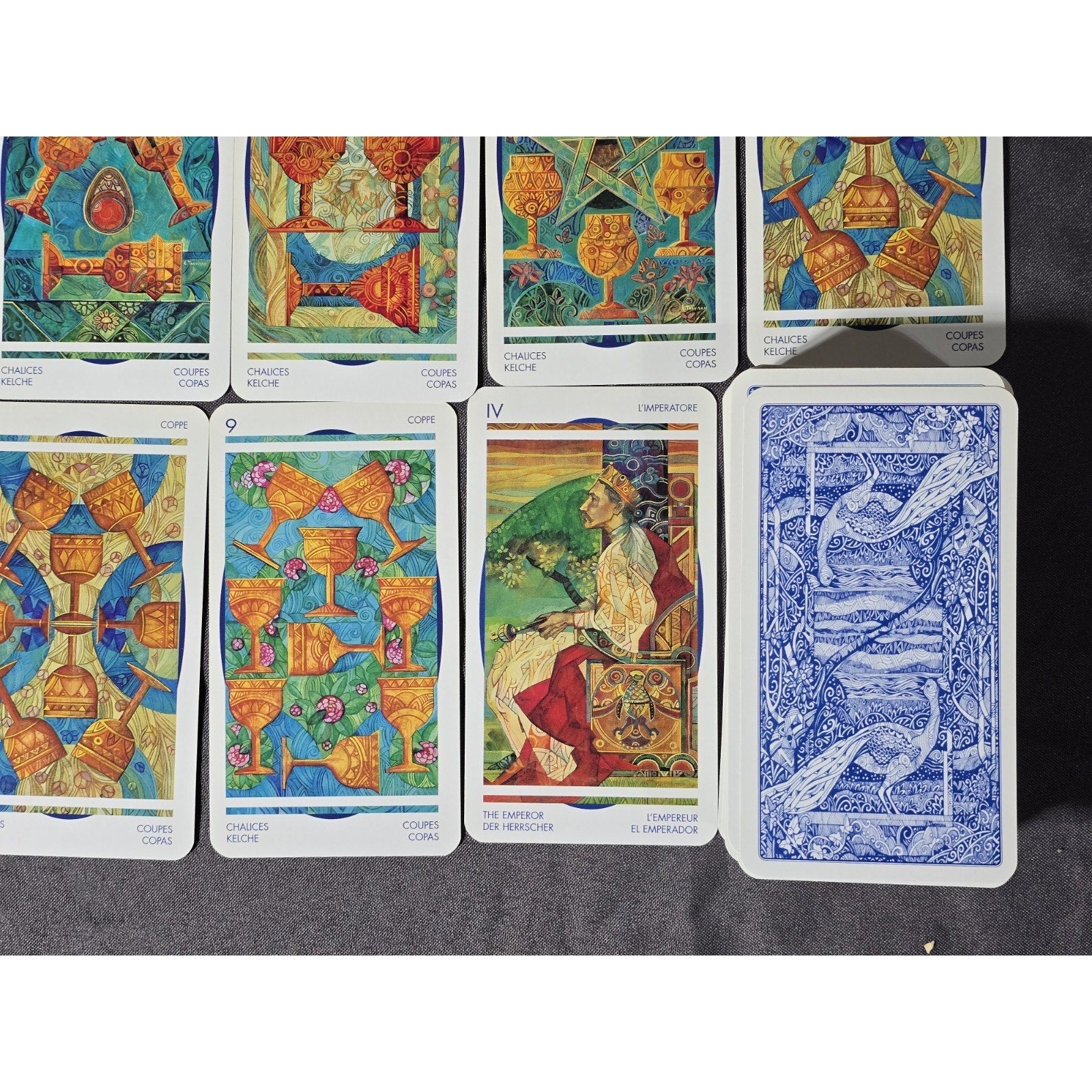 Crystal Tarot Card Deck by Elisabetta Trevisan.  Published by Lo Scarabeo. 1st Edition From Italy