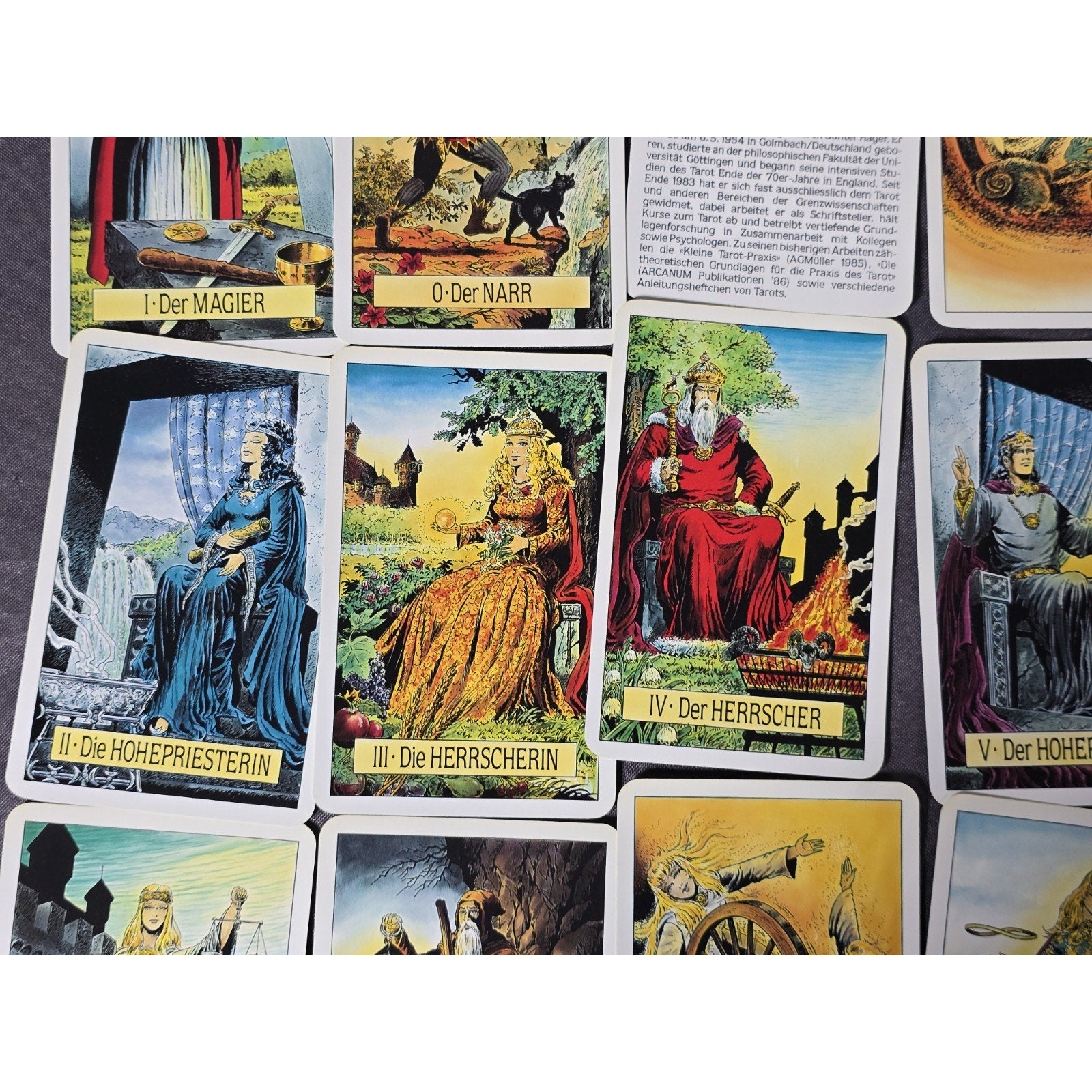 Lot x2 Arcus Arcanum Tarot Card Deck & 22 Major Arcana 1st Edition AGMuller 1986