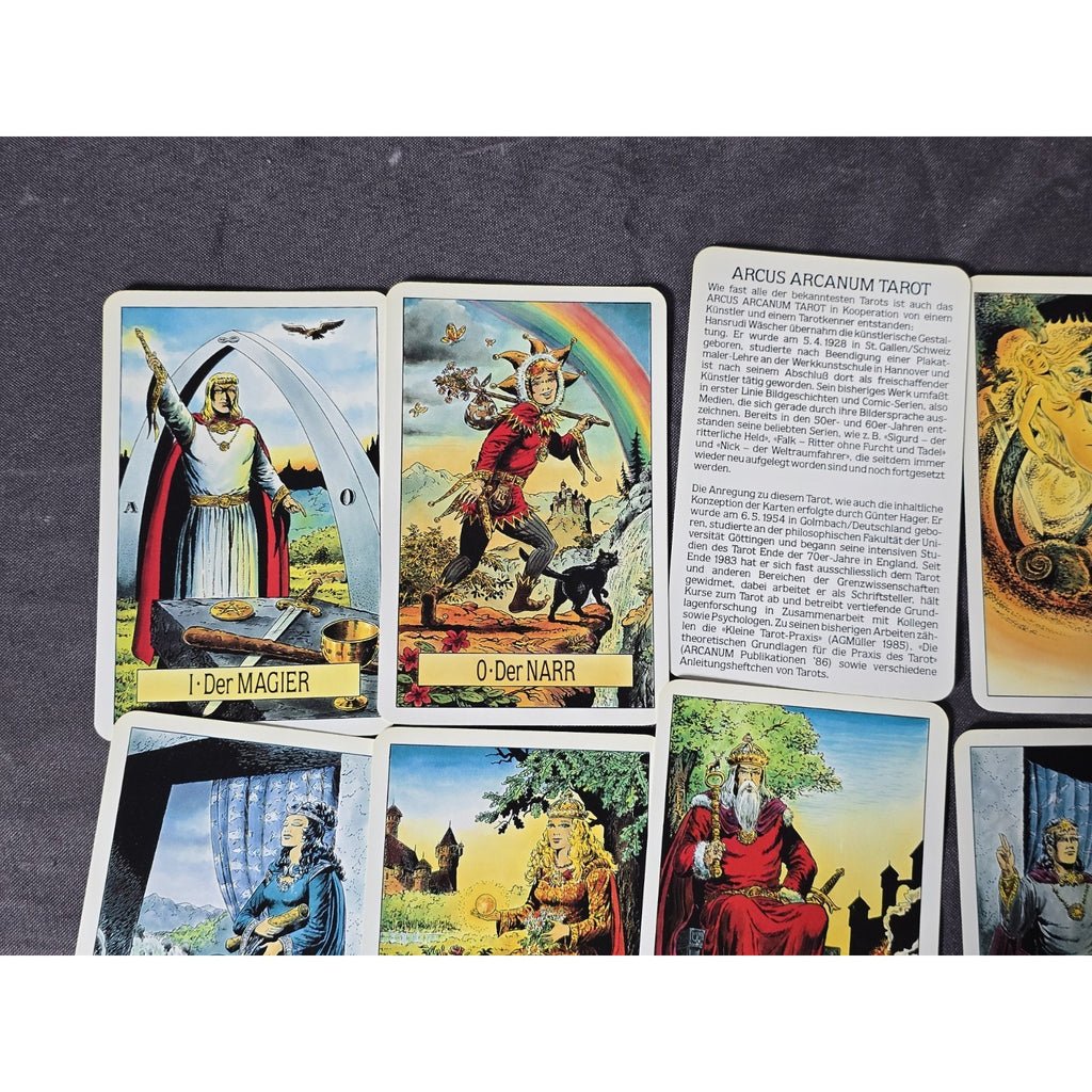 Lot x2 Arcus Arcanum Tarot Card Deck & 22 Major Arcana 1st Edition AGMuller 1986