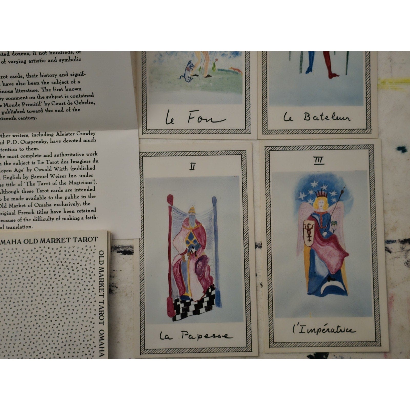 The Old Market Tarot Cards Omaha Nebraska 1st Ed. 22 Major Arcana 1986 Complete