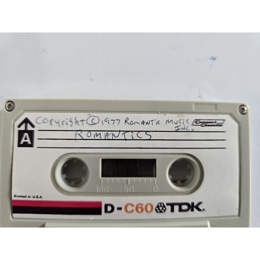 Original The Romantics Demo Cassette Tape from 1977. From the Jim Sotet Collection