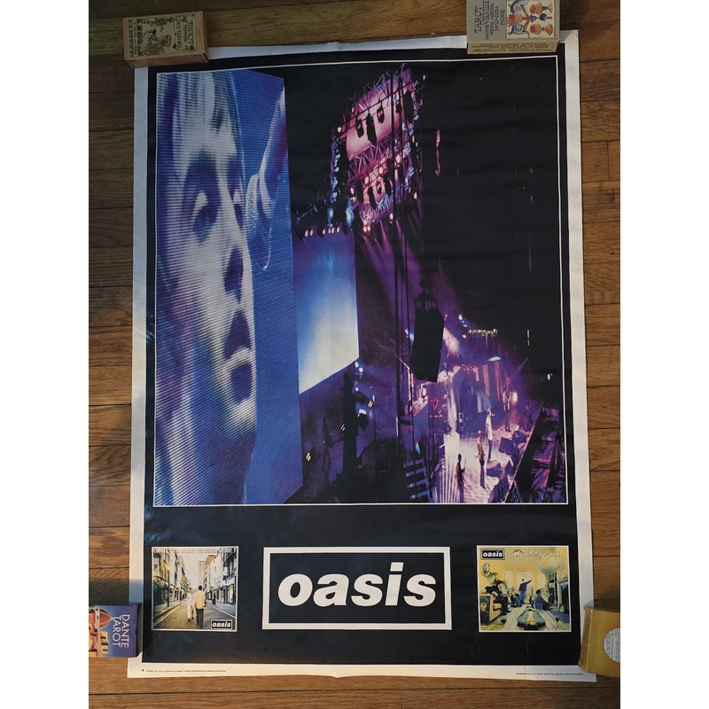 Original Oasis Promo Poster Made In England Definitely Maybe Story Morning Glory