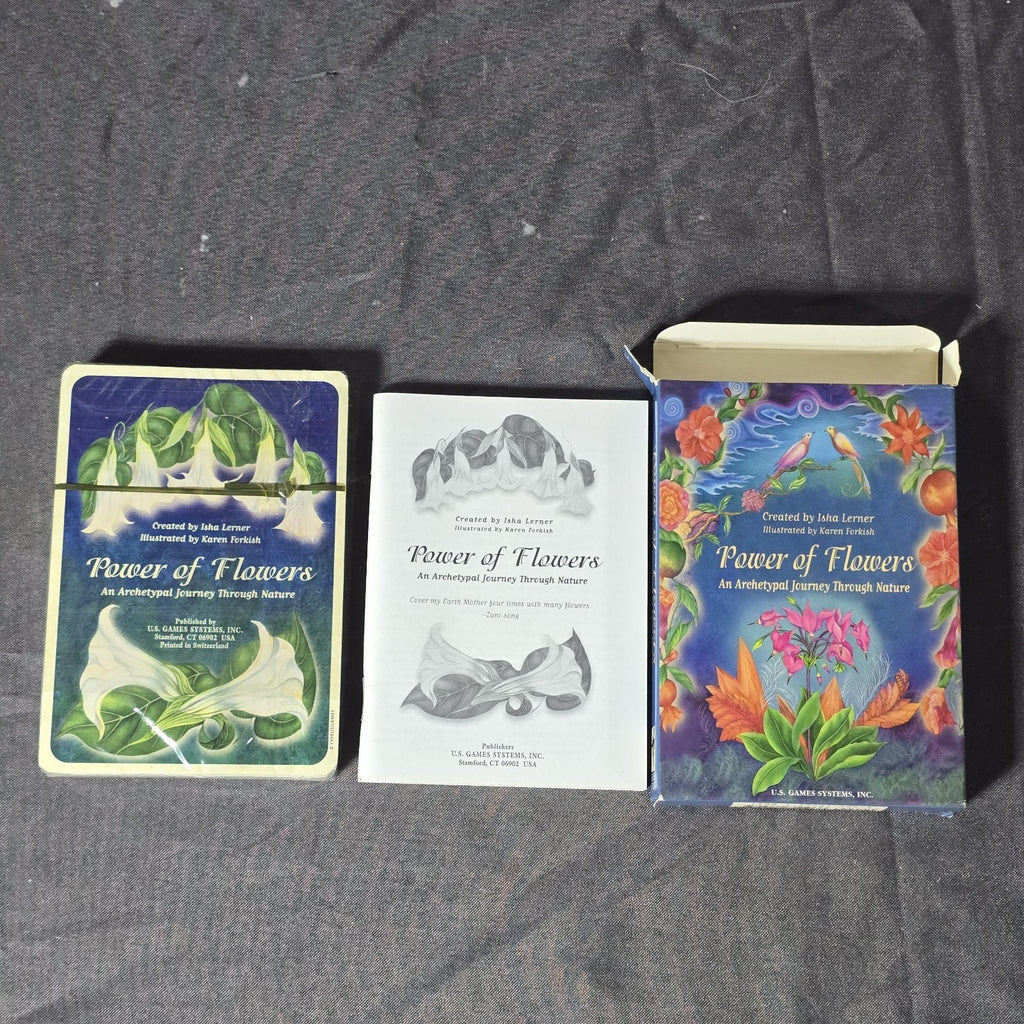 Original Power Of Flowers Tarot Card Set SEALED 1998 Isha Lerner U.S. Games
