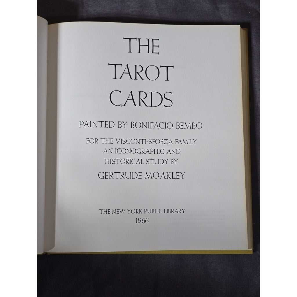 The Tarot Cards: Painted by Bonifacio Bembo 1966 1st Ed. HC Gertrude Moakley Book