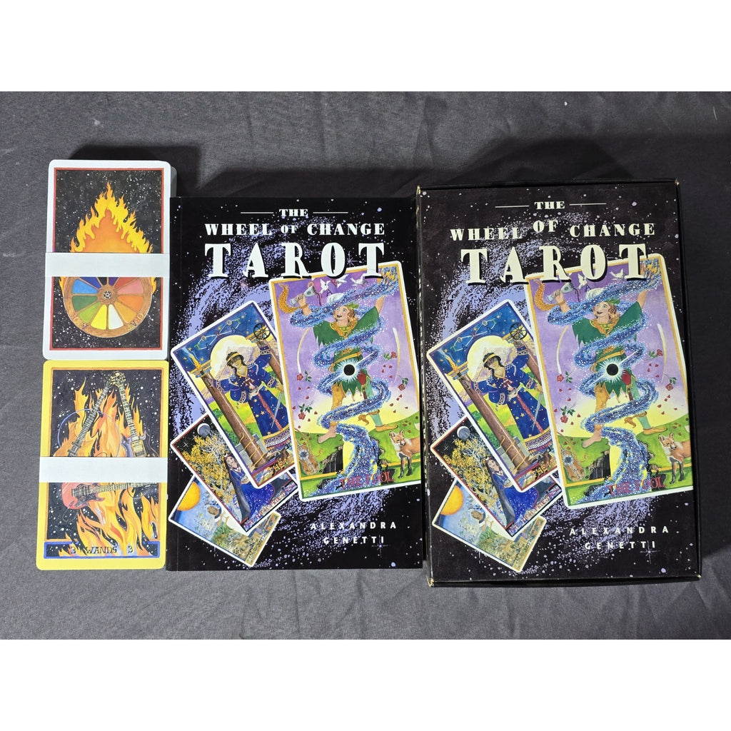 Vintage The Wheel Of Change Tarot Card Boxed Set. Deck and Book. 1997 Alexandra Genetti