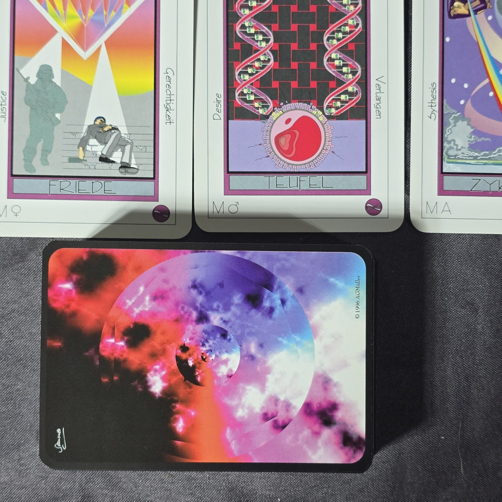 Vintage Experimental Tarot Card Deck by Gunnar Kossatz. Printed by AGMULLER English Edition