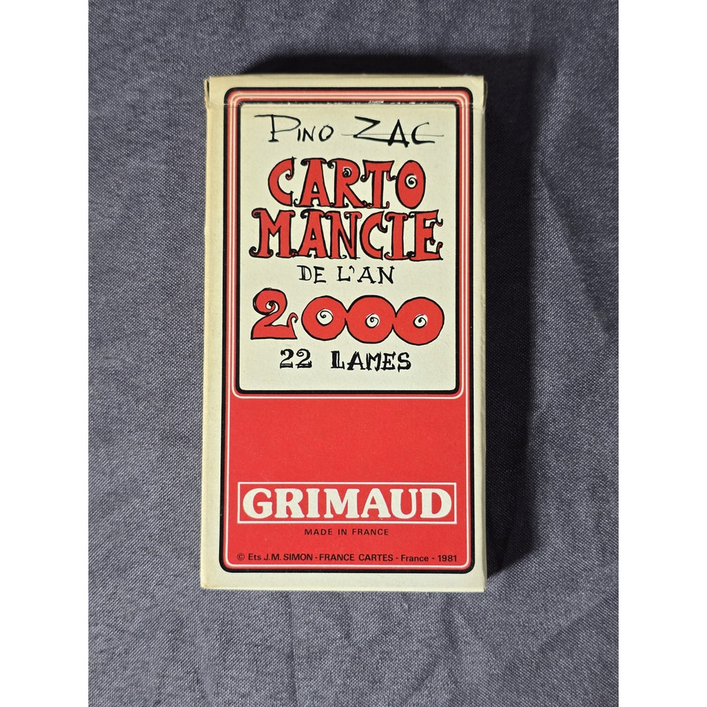Vintage 1981 Pino Zac Cartomancie de l’an 2000 Tarot Card Deck Major Arcana