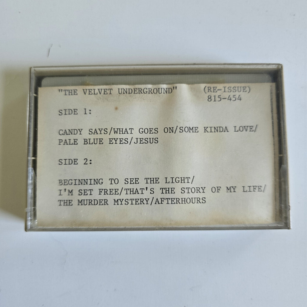 Velvet Underground self-titled Sample Cassette Tape Polygram ASR 1984 Reissue