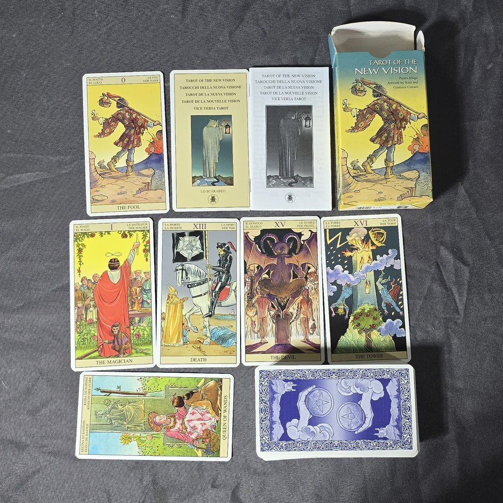 Vintage Tarot of the New Vision Card Deck By Pietro Alligo Lo Scarabeo Llewellyn