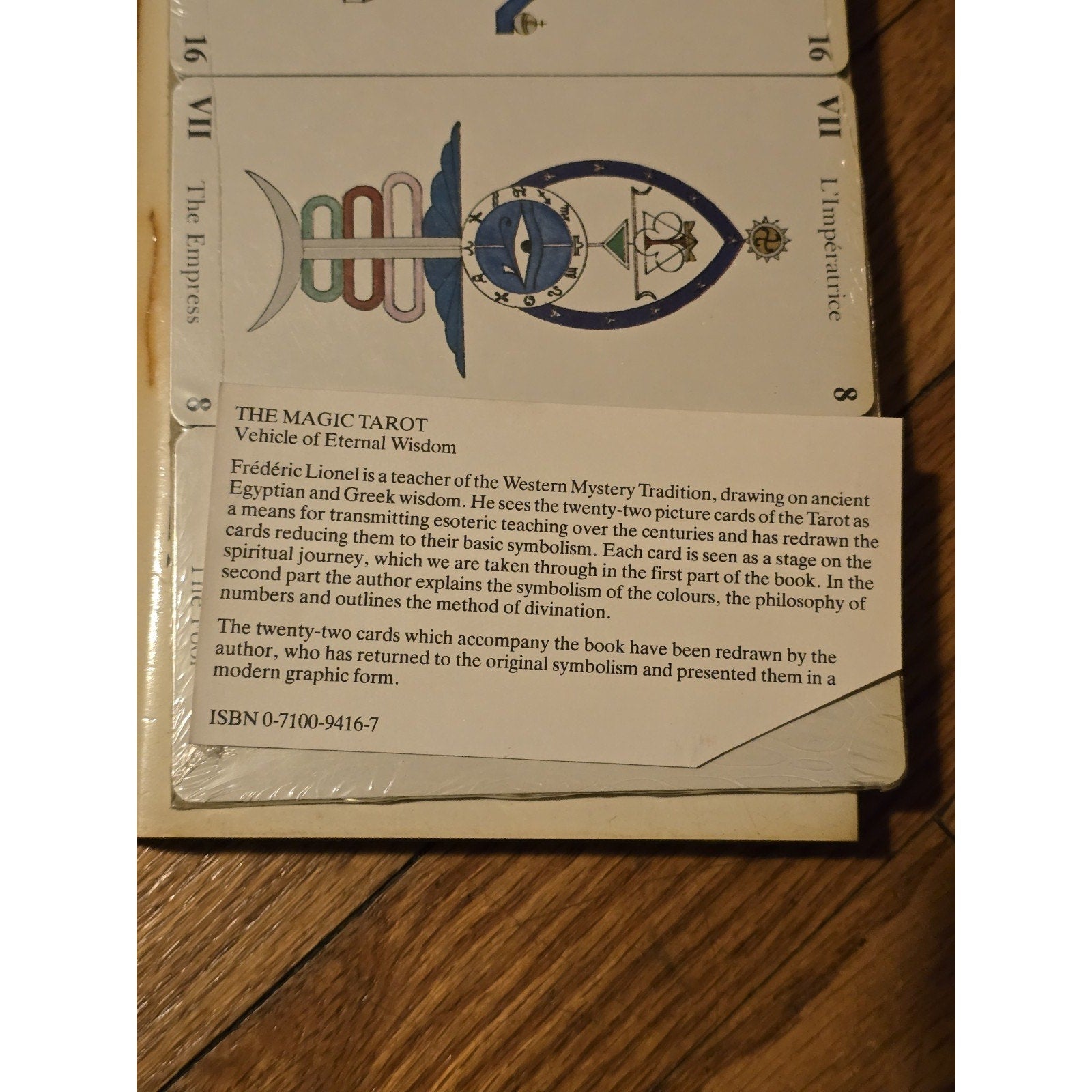 The Magic Tarot by Frederic Lionel HC DJ Book 1st Edition with SEALED Card Deck