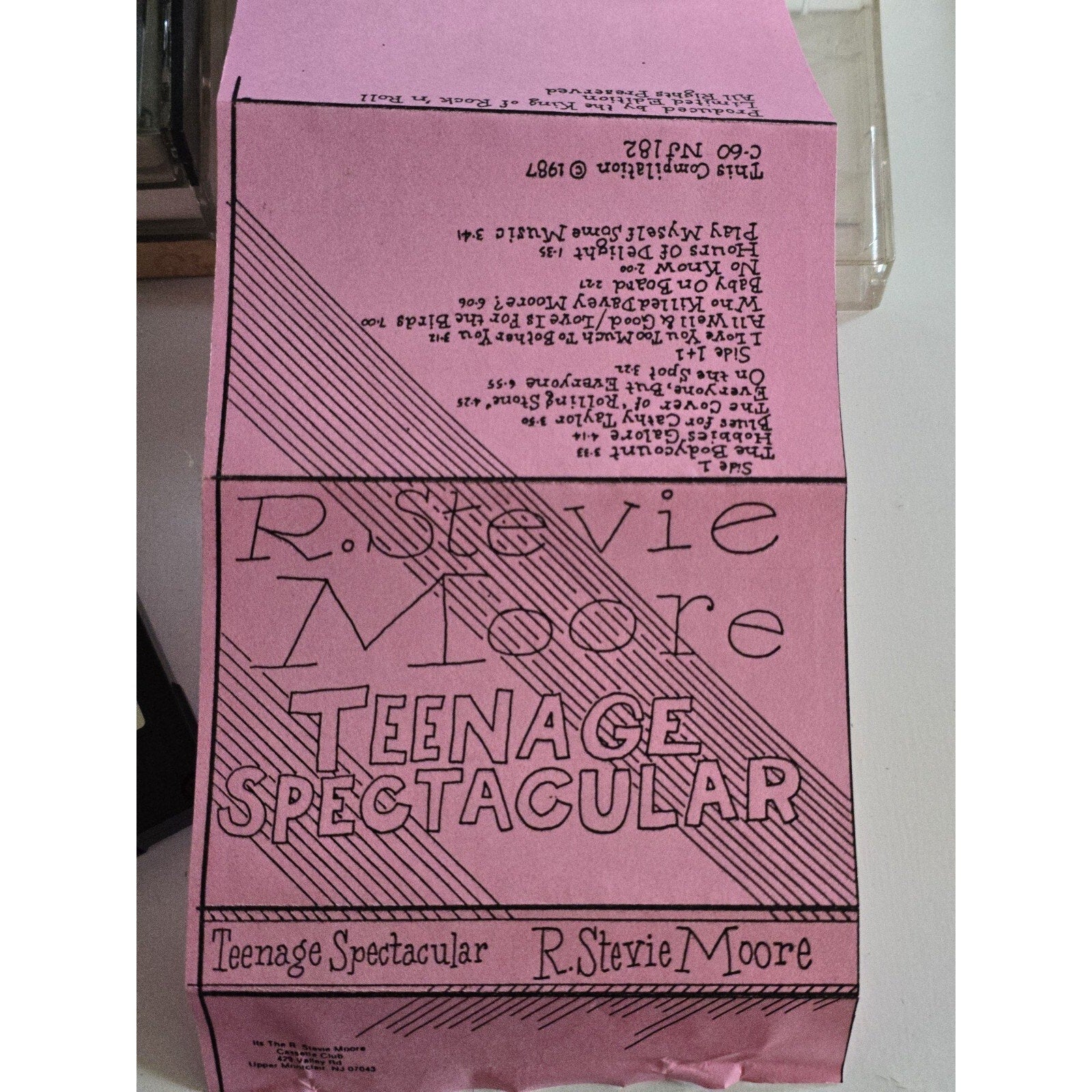 Original R. Stevie Moore Teenage Spectacular Cassette Club Tape Lo-Fi Punk Experimental