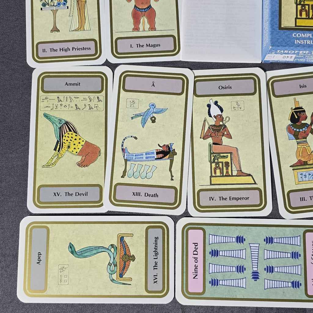 Original Tarot Of Transition Egyptian Card Deck Complete w/ Booklet 1983 US Games Systems