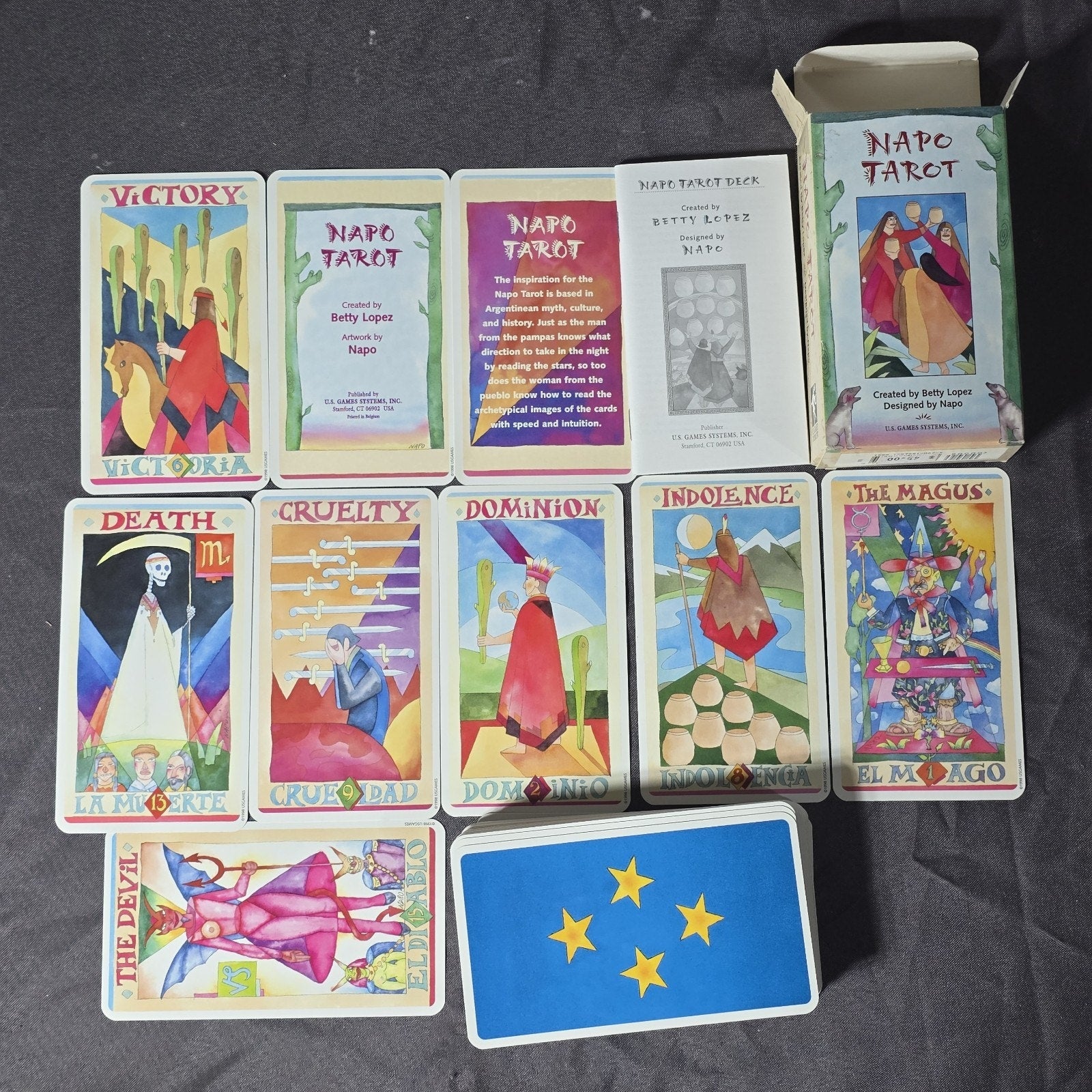 Original Napo Tarot Card Deck  from 1998 OOP Betty Lopez 1st Edition Bilingual Spanish