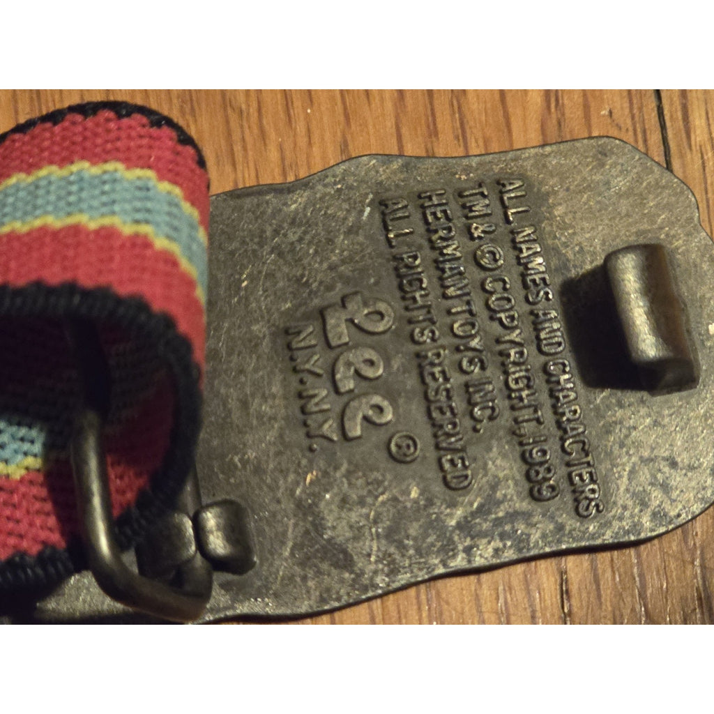 Original 1989 Pee Wee Herman Belt w/ Buckle 16" 32" RARE Paul Reubens