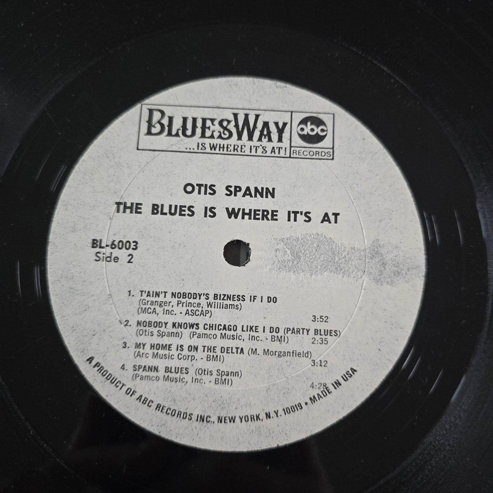 Original Otis Spann The Blues Is Where Its At MONO WLP Vinyl LP Chicago 1967
