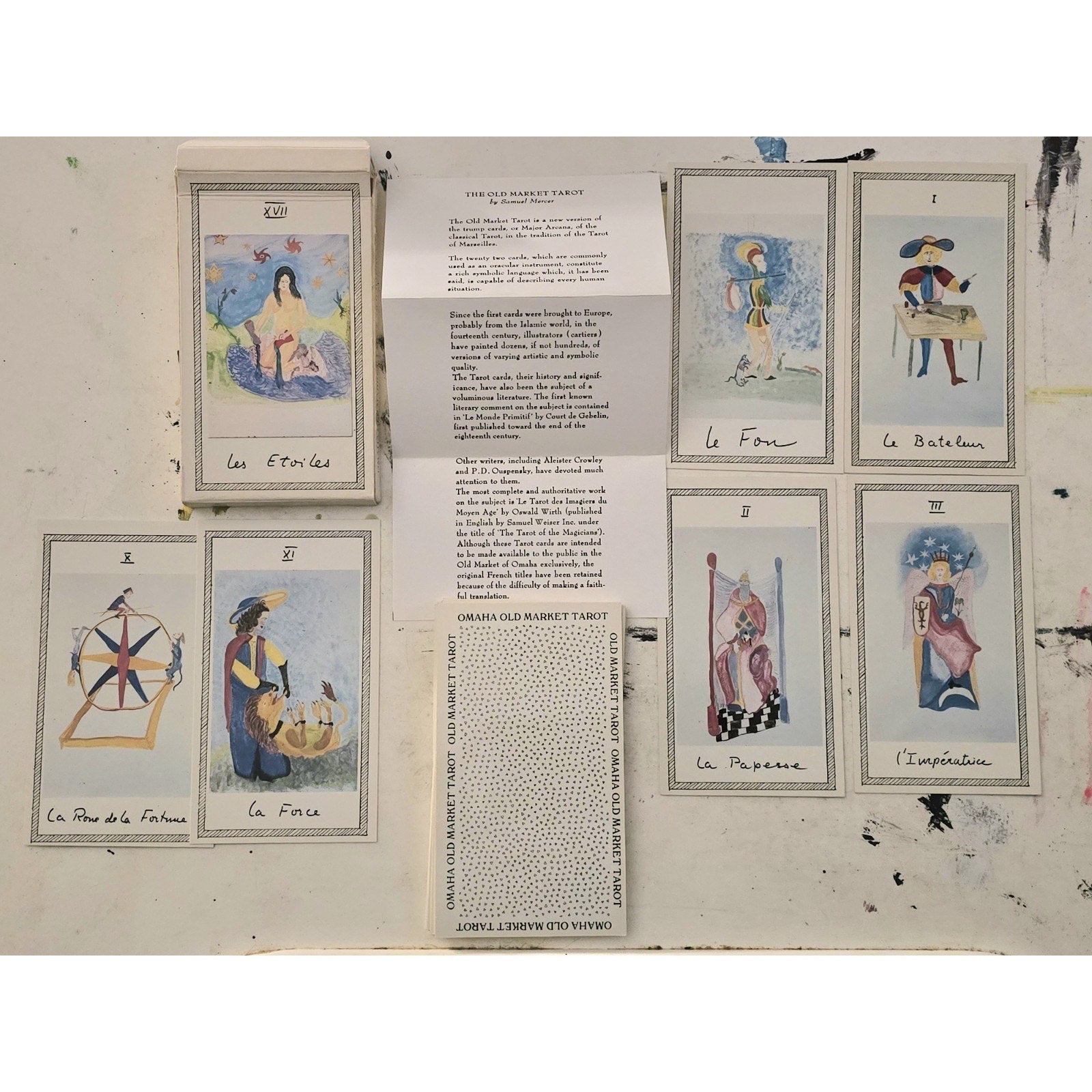 The Old Market Tarot Cards Omaha Nebraska 1st Ed. 22 Major Arcana 1986 Complete