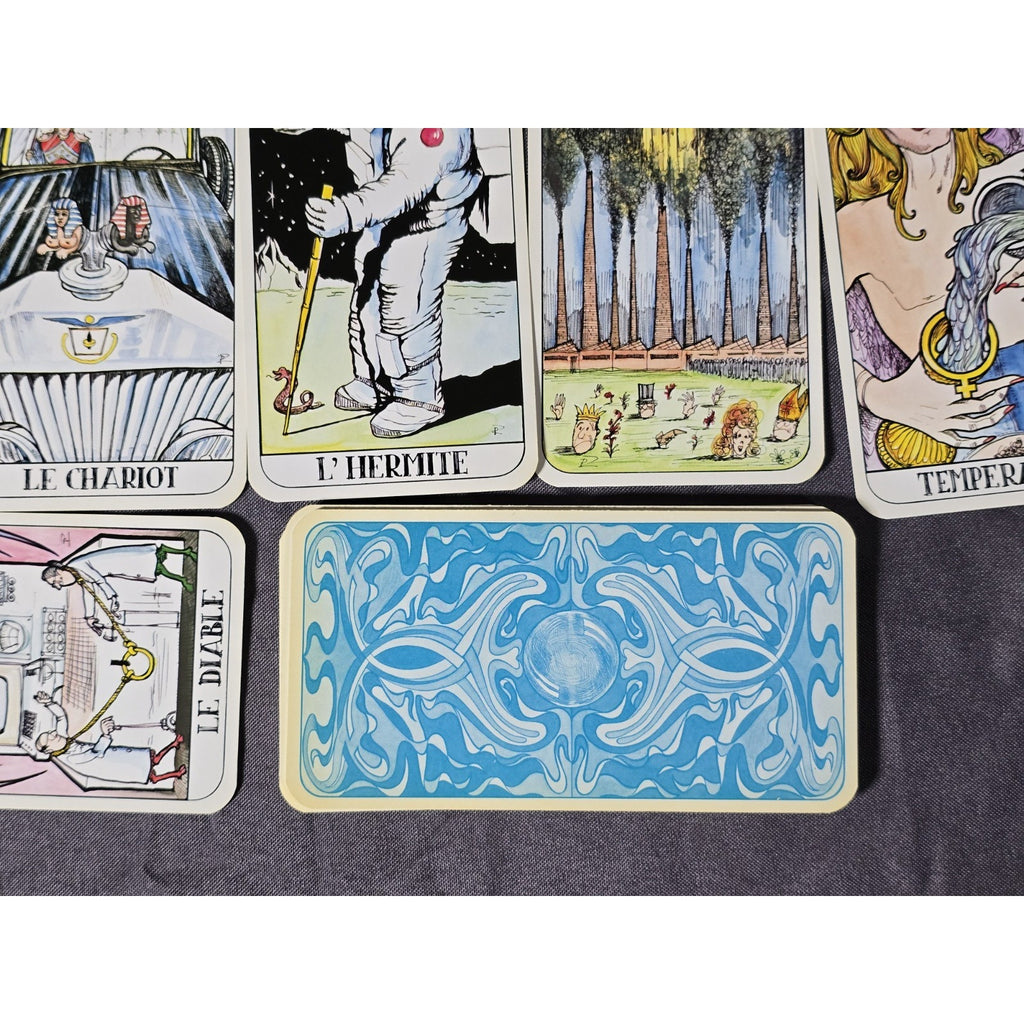 Vintage 1981 Pino Zac Cartomancie de l’an 2000 Tarot Card Deck Major Arcana