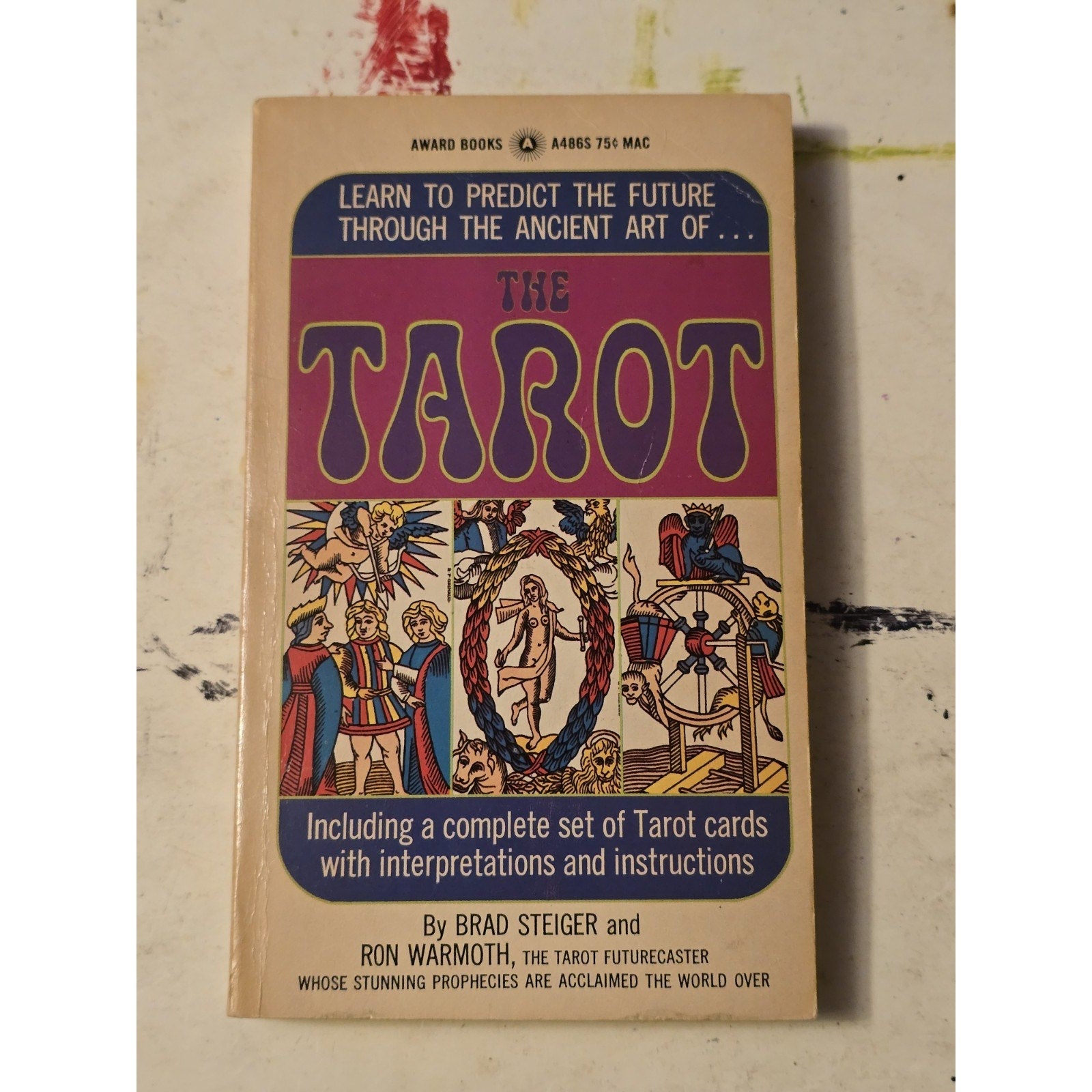Original The Tarot by Brad Steiger & Ron Warmoth Paperback 1st Edition Award Books