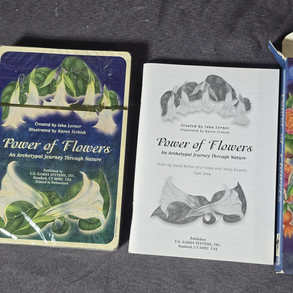 Original Power Of Flowers Tarot Card Set SEALED 1998 Isha Lerner U.S. Games