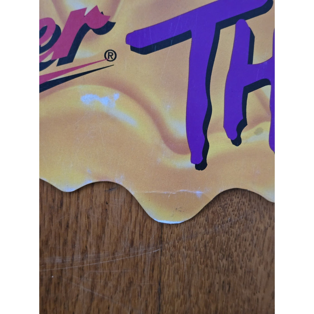 Vintage Miller Lite Thriller Vampiress Halloween Cardboard Advertisement 1980s/1990s