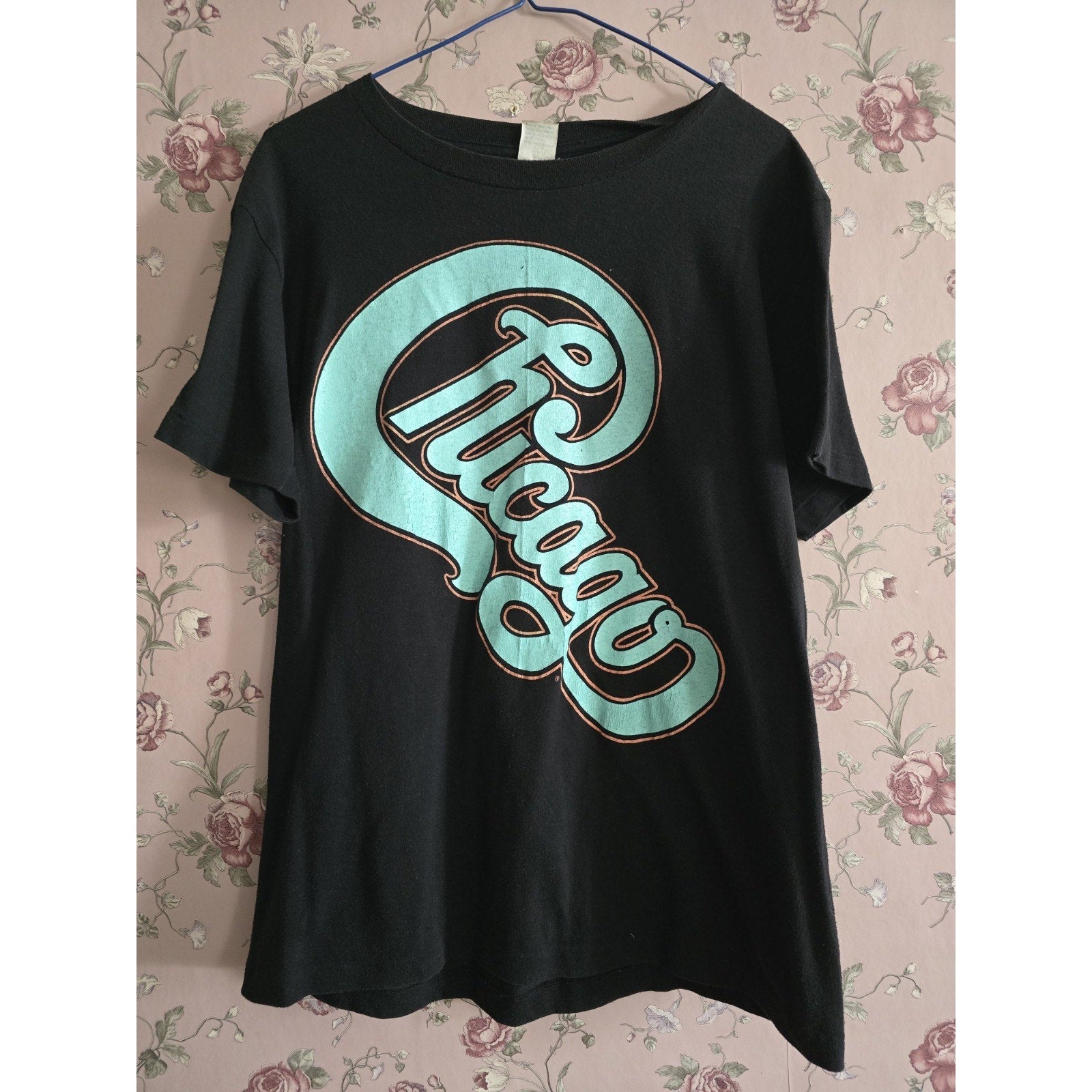 Vintage Chicago World Tour '86-87 T Shirt Sz L Rock Band Concert 1980s RARE