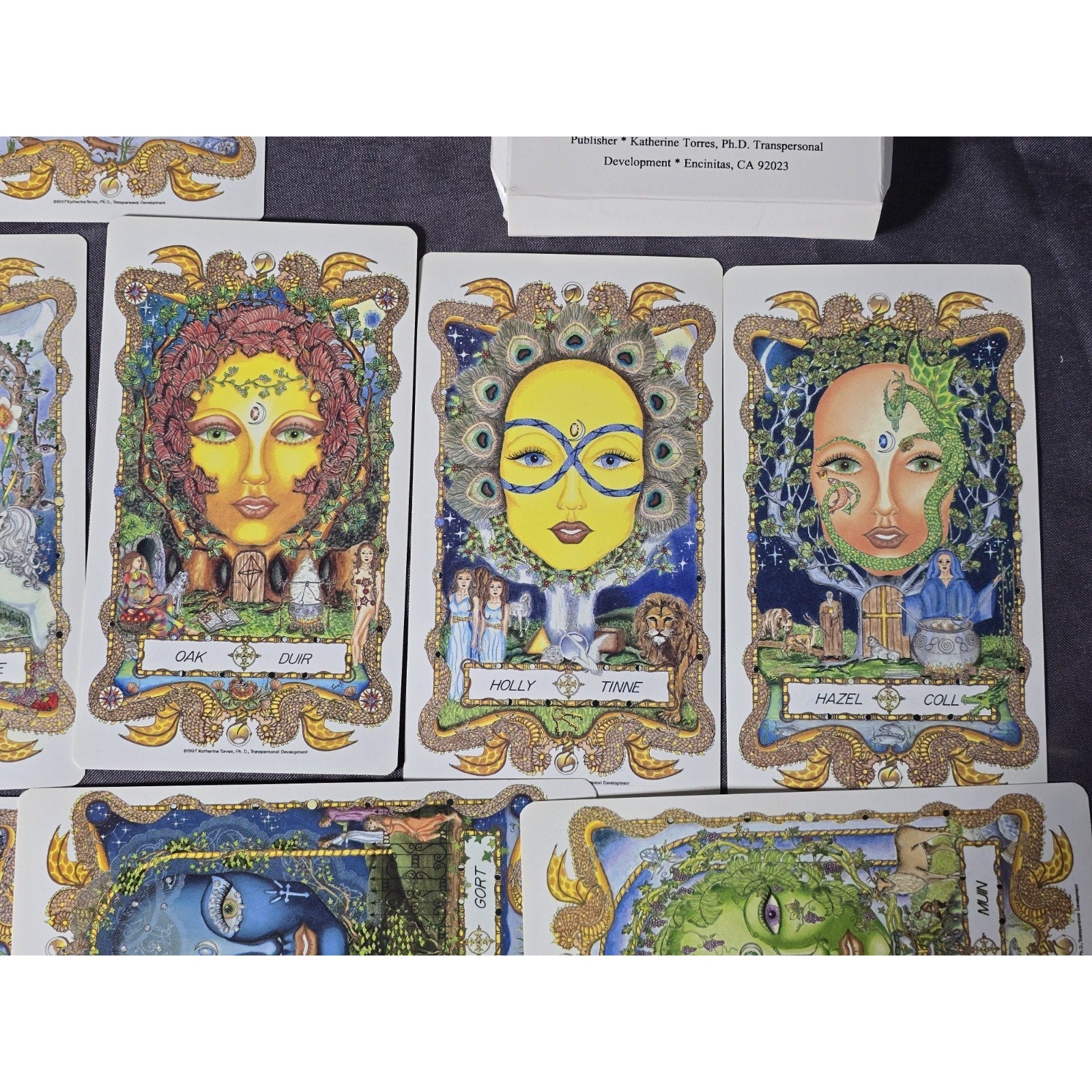 The Faces Of Womanspirit Celtic Moon Journey Tarot Card Deck by Katherine Torres